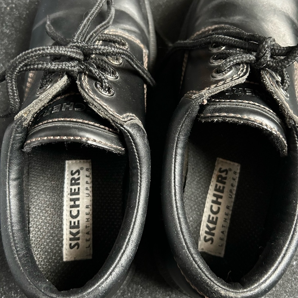 Skechers Men's Black Lace-Up Oxfords Vintage Jammers - Picture 15 of 16